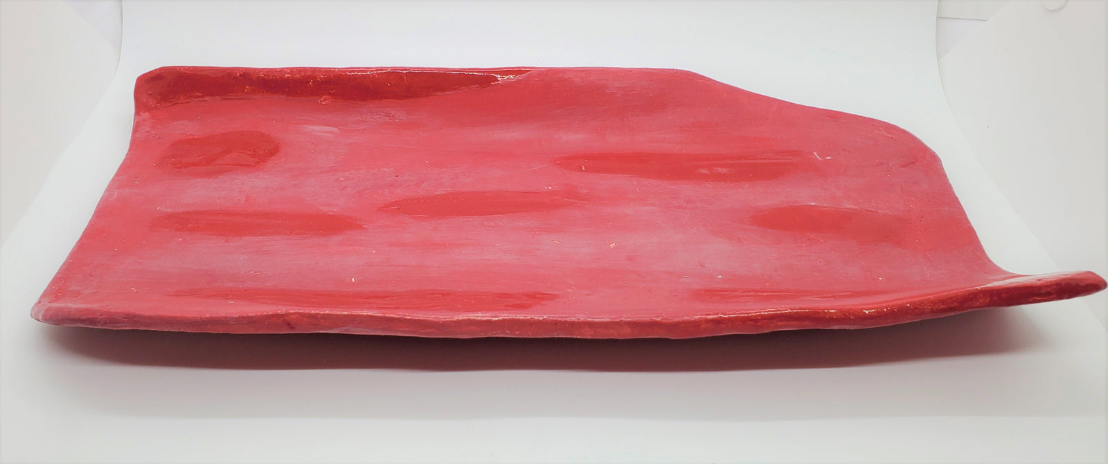 Handmade red plate