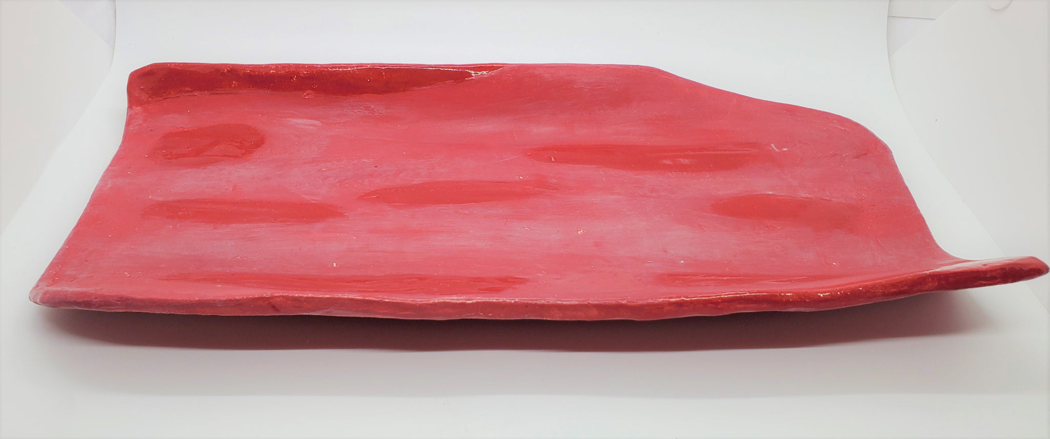 Handmade red plate