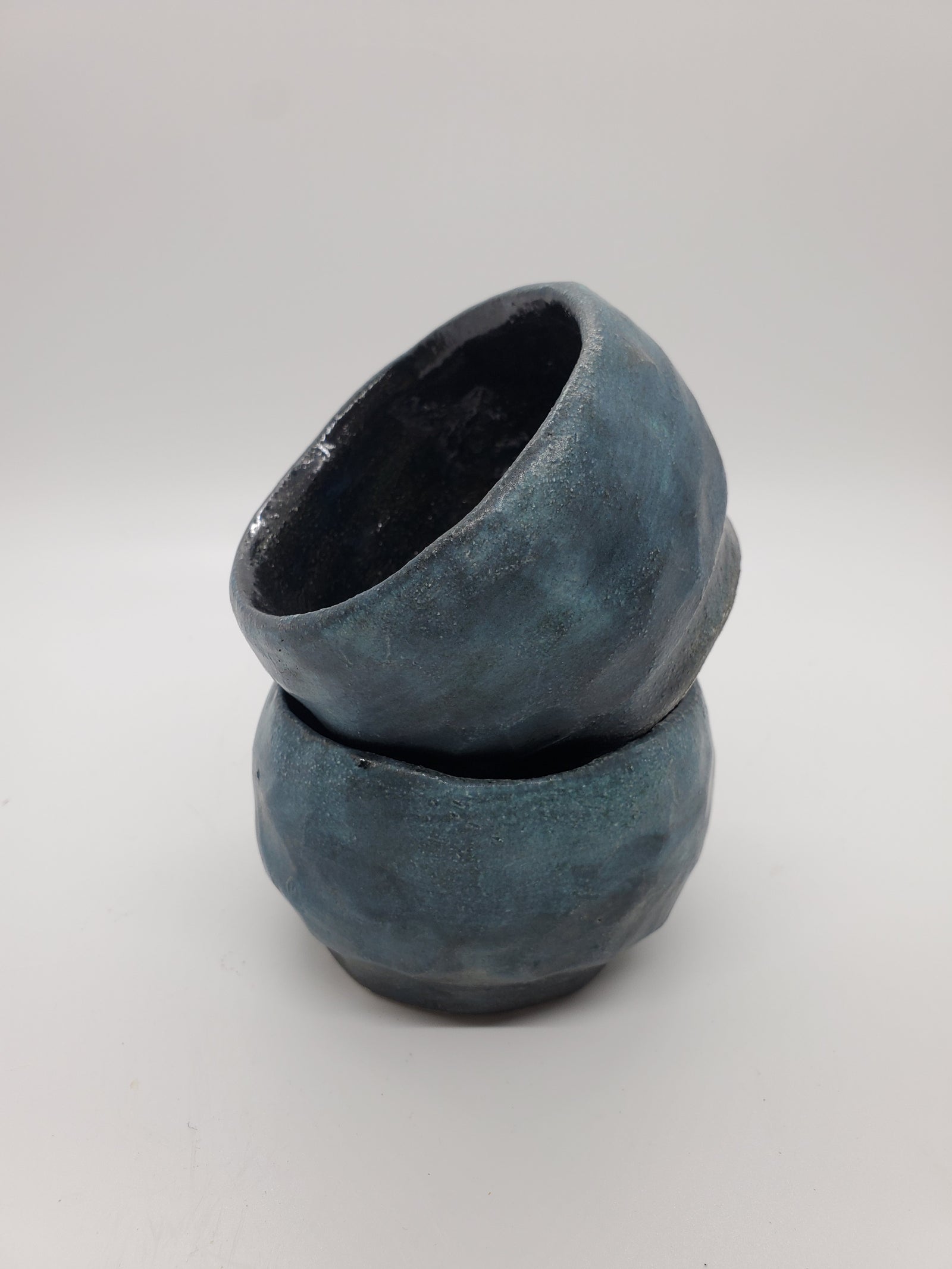 Handmade Blue Espresso Cups