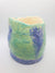 Handmade blue and green vase