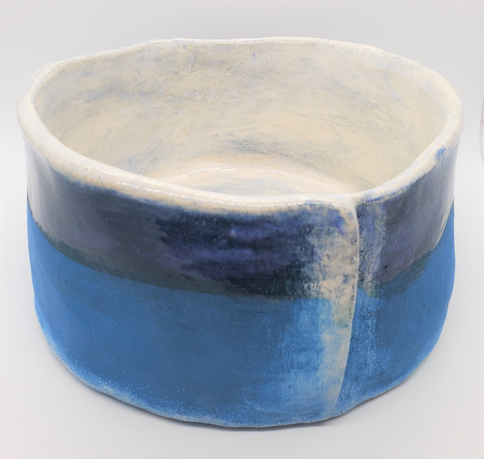 Handmade serving blue ramekin