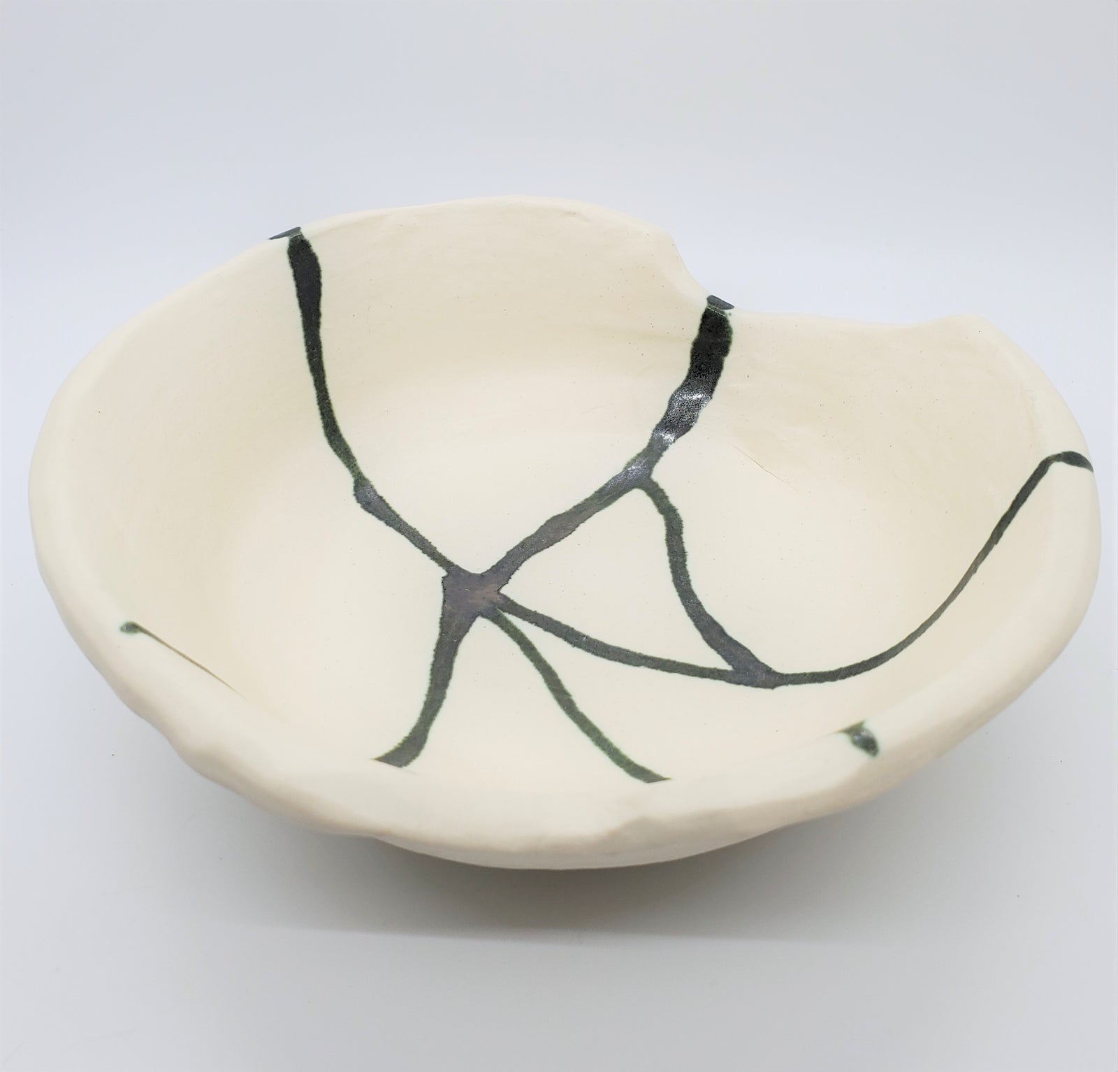 Handmade Decorative White Bowl