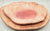 Set of 2 Handmade pink  oval plates